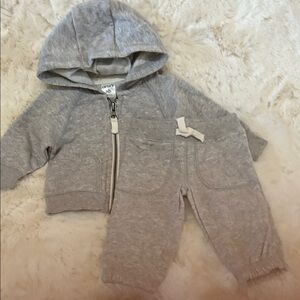Carter's Gray Sweatpants & Hoodie Set. NWOT